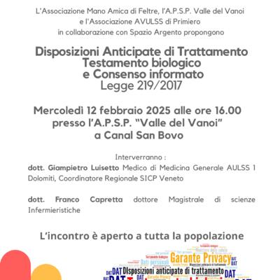 DISPOSIZIONI ANTICIPATE DI TRATTAMENTO TESTAMENTO BIOLOGICO 
