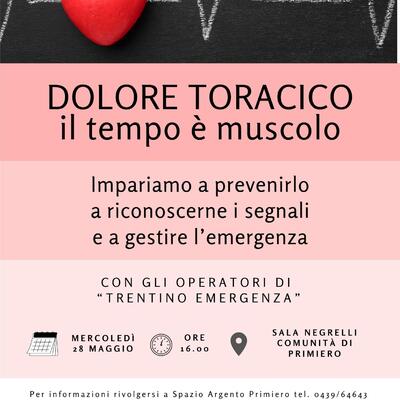 DOLORE TORACICO - IL TEMPO E' MUSCOLO