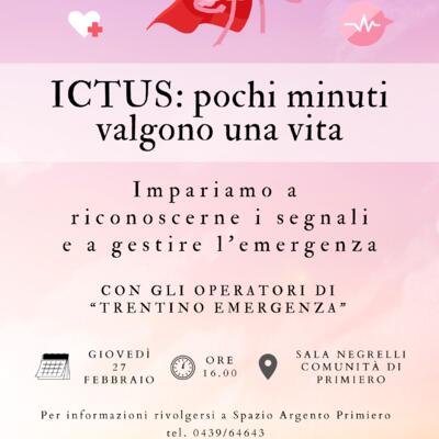ICTUS: POCHI MINUTI VALGONO UNA VITA