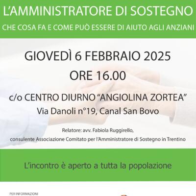 L'AMMINISTRATORE DI SOSTEGNO - INCONTRO INFORMATIVO