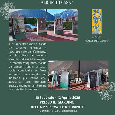 MOSTRA "ALCIDE DE GASPERI: ALBUM DI CASA"