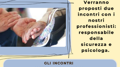 FORMAZIONE PER VOLONTARI E FAMILIARI IN APSP