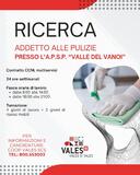 RICERCA ADDETTO ALLE PULIZIE PRESSO A.P.S.P. "VALLE DEL VANOI"