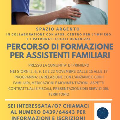 Percorso di formazione per assistenti familiari