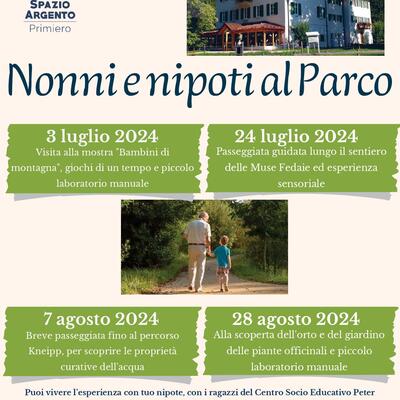 Nonni e nipoti al parco