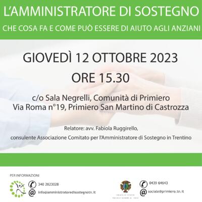 L'Amministratore di Sostegno - Incontro informativo