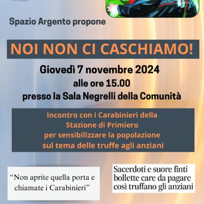 NOI NON CI CASCHIAMO!